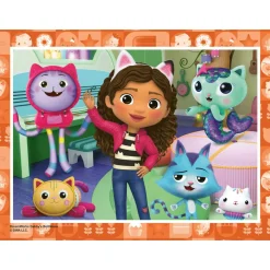 Ravensburger Puzzle Gabby´s Dollhouse, Colección Puzzle 4 in a box, 10, 12, 14, 16 Piezas, Puzzle pa