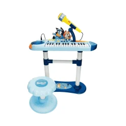 Órgano con micro, pie y banqueta