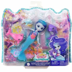 Royal Enchantimals Ocean Kingdom Muñeca Dorinda Dolphin con Mascota 4 años