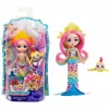 Royal Enchantimals Ocean Kingdom Muñeca Rainey Rainbow Fish con Mascota 4 años