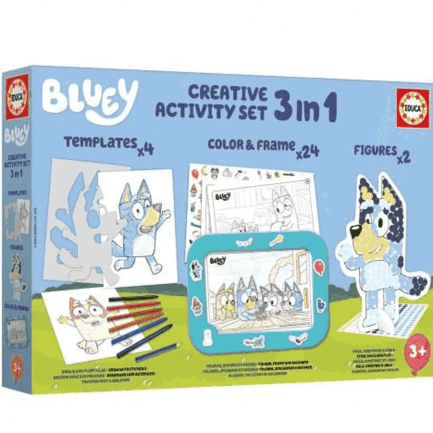 Set Creativo 3 en 1 Bluey de Educa