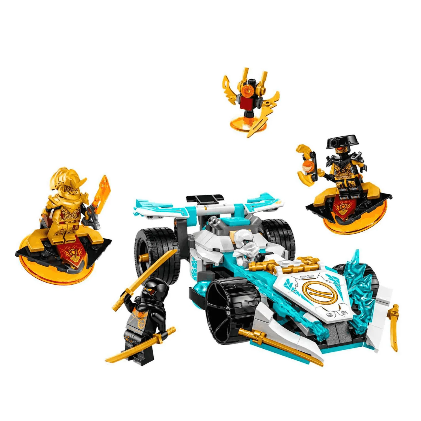 Set de juguetes de construcción LEGO NINJAGO 71791 Zane Dragon Power Deportivo de Competición Spi
