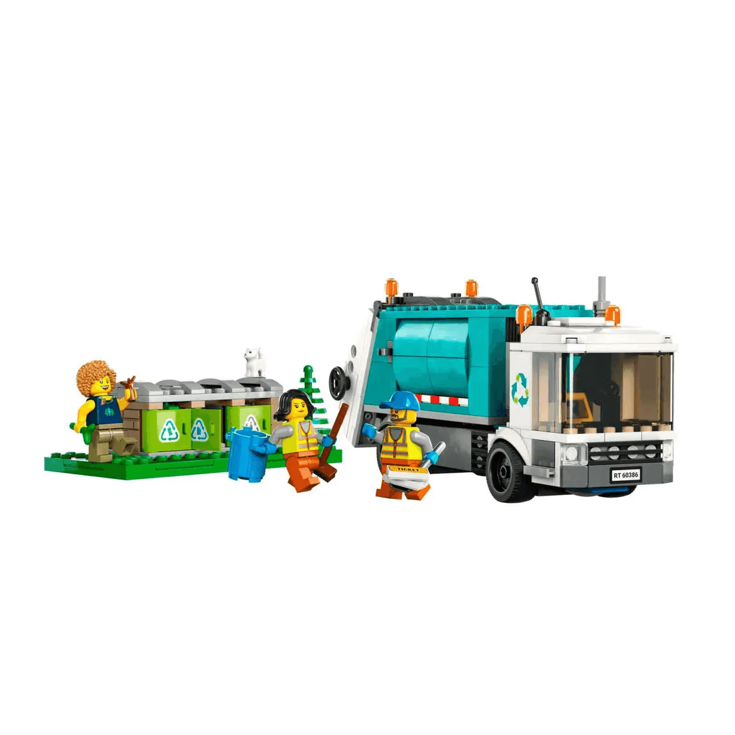 Set de juguetes de construcción LEGO City 60386 Camión de Reciclaje 261 piezas