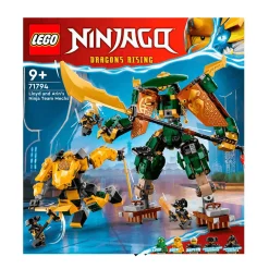 Set de juguetes de construcción LEGO NINJAGO 71794 Mecas del Equipo Ninja de Lloyd y Arin 764 pie
