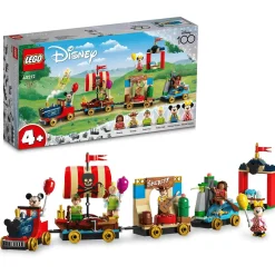 Set de juguetes de construcción LEGO | Disney 43212 Tren Homenaje a Disney 200 piezas