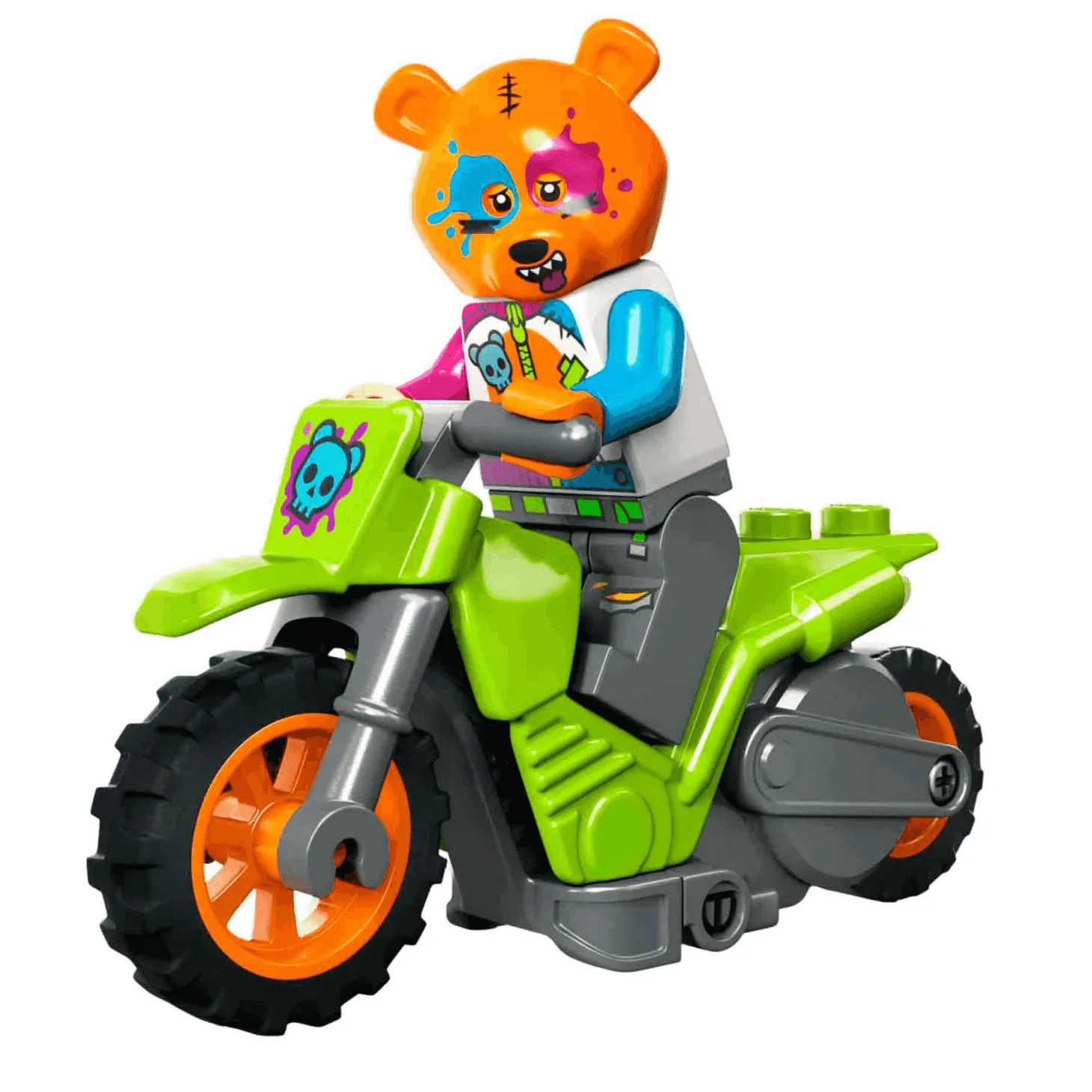 Set de juguetes de construcción LEGO City 60356 Moto Acrobática Oso 10 piezas