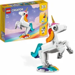 Set de juguetes de construcción LEGO Creator 31140 Unicornio Mágico (145 piezas)