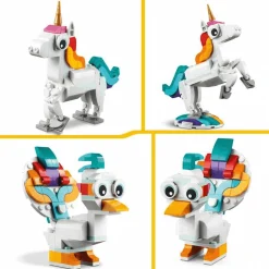 Set de juguetes de construcción LEGO Creator 31140 Unicornio Mágico (145 piezas)