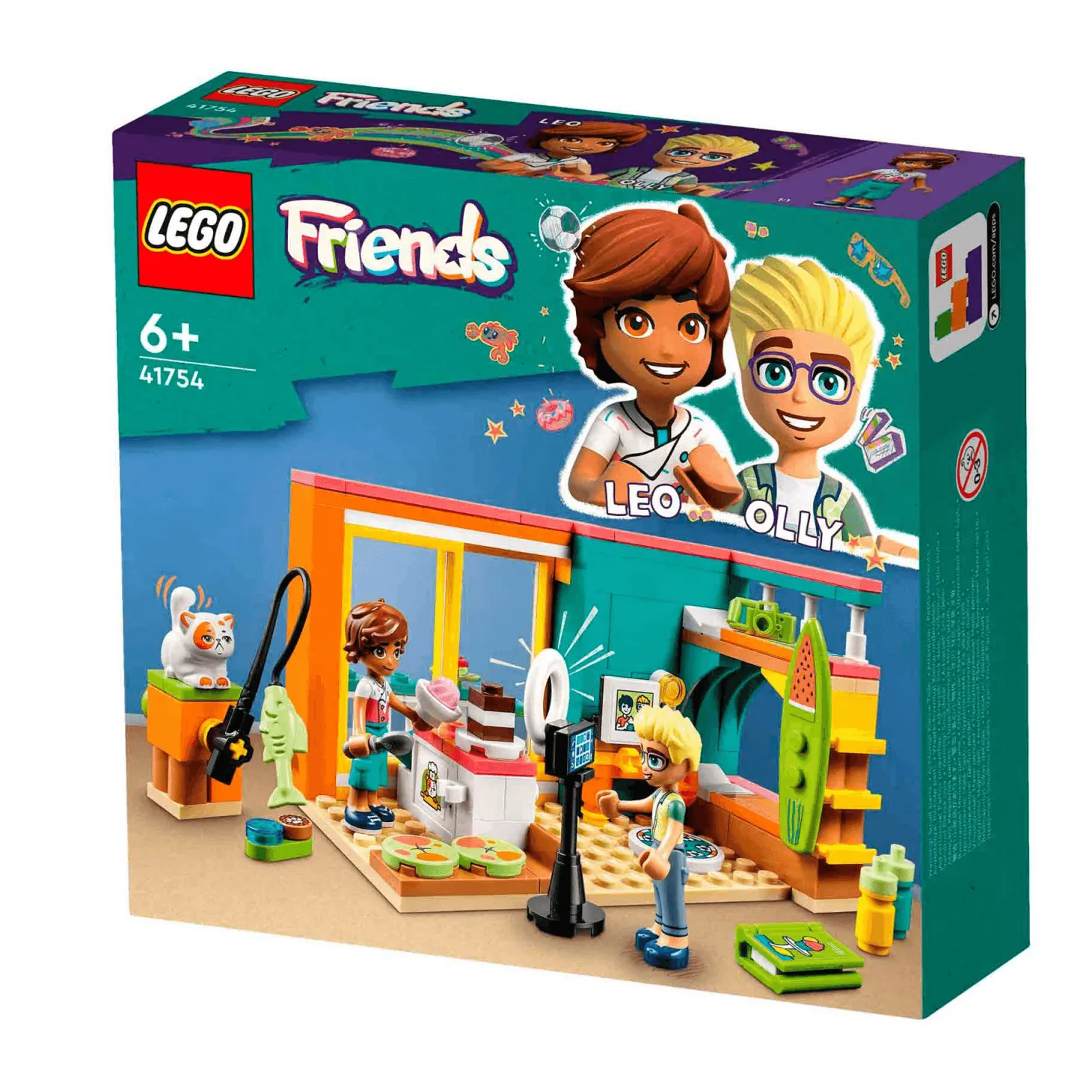 Set de juguetes de construcción LEGO Friends 41754 Habitación de Leo 203 piezas