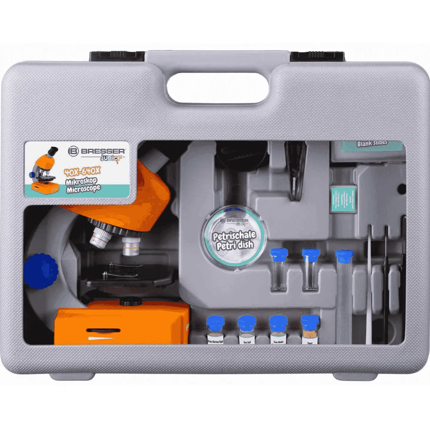 Set Microscopio Con Maleta Bresser