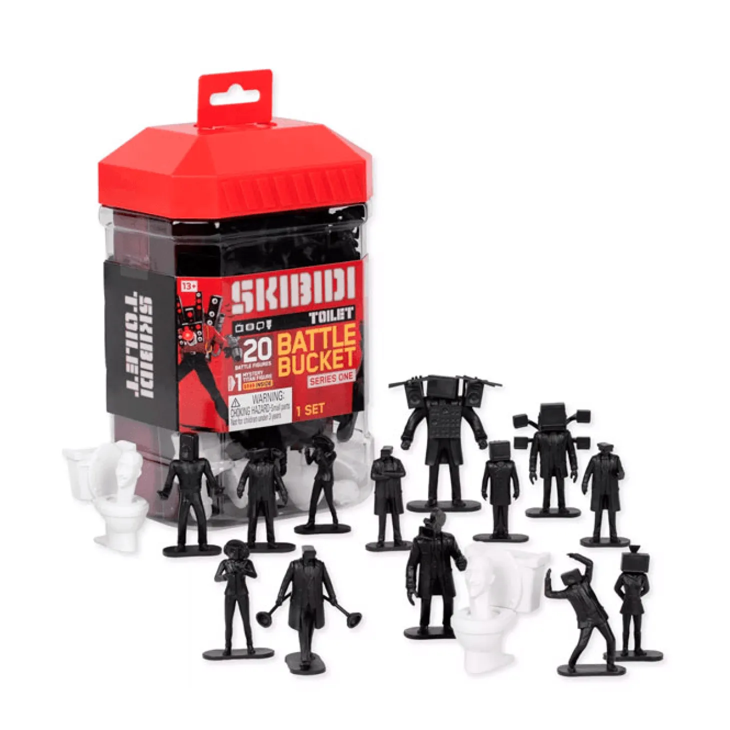 Skibidi Toilet - Battle Bucket de 20 Figuras de Acción