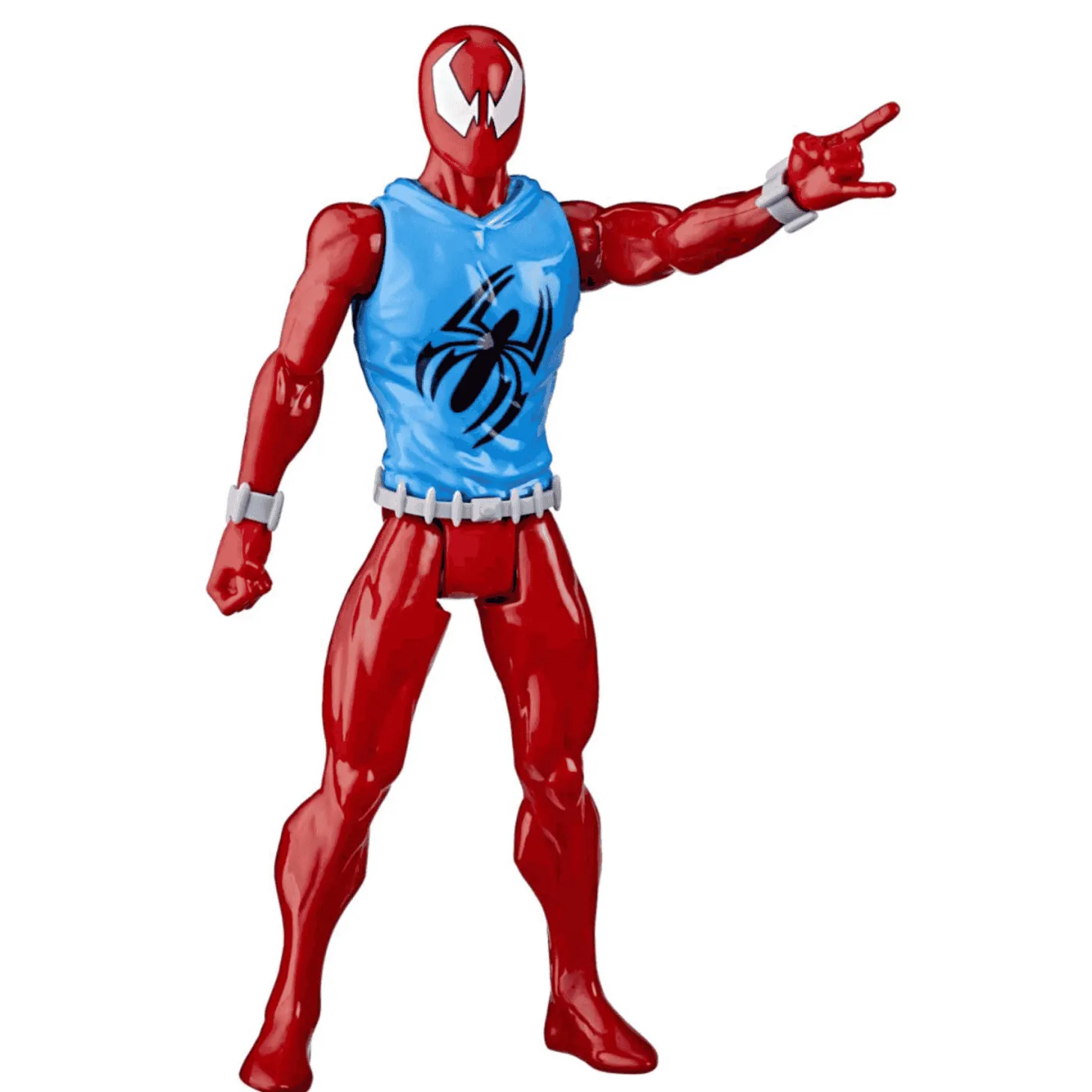 SpiderMan Figura Titan Hero Web Warriors Scarlet Spider