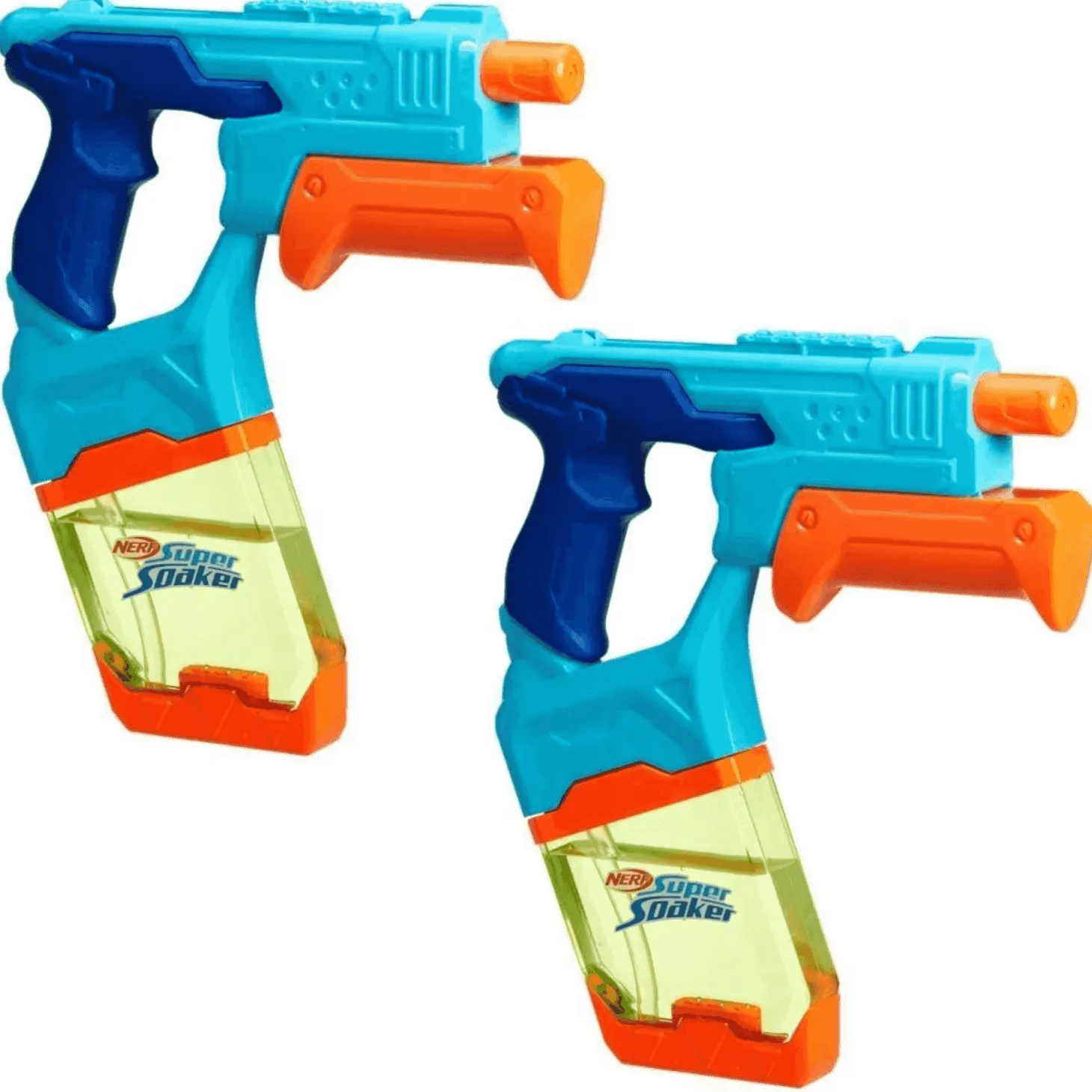 Super Soaker Dunk Fill Doble | Pack 2 Pistolas de Agua con Llenado Rápido | Desde 6 Años | Hasbro