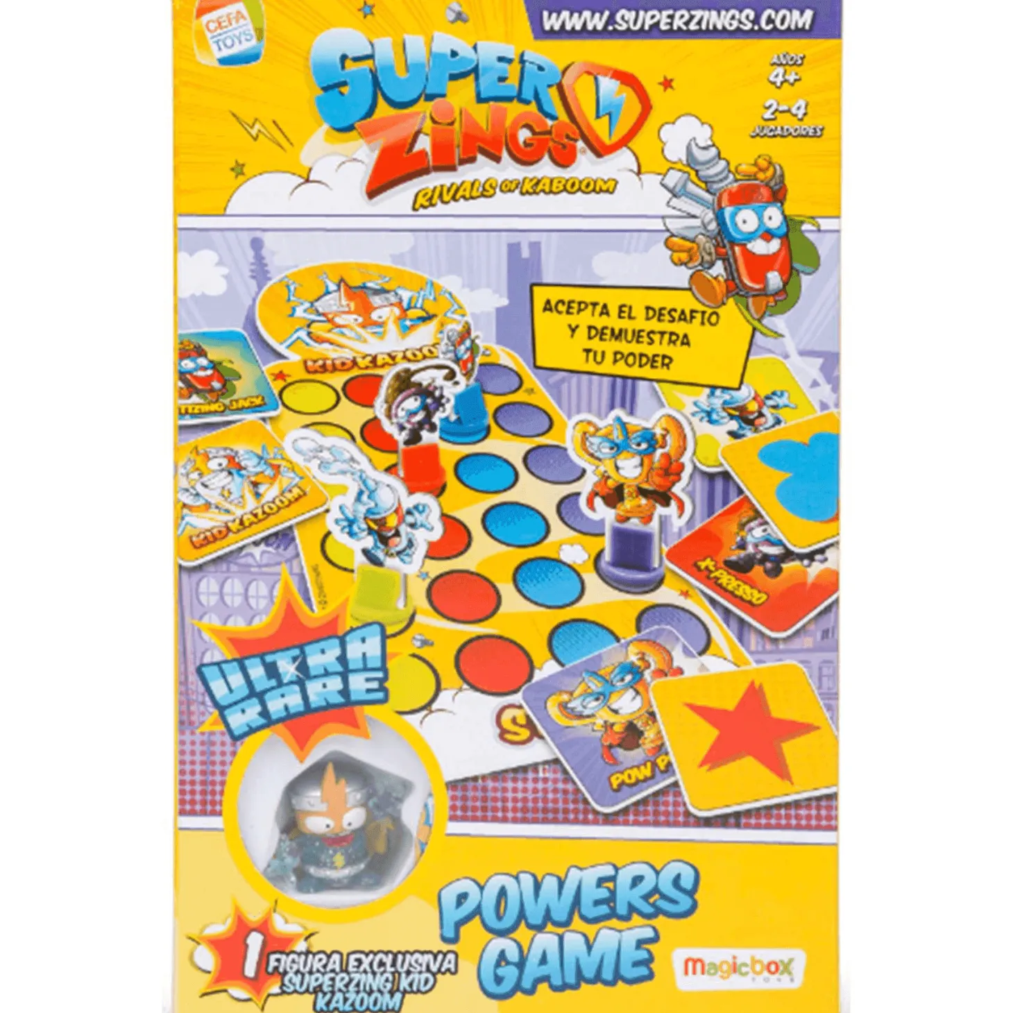 Superzings Juego de Mesa Kid Kazoom Rare