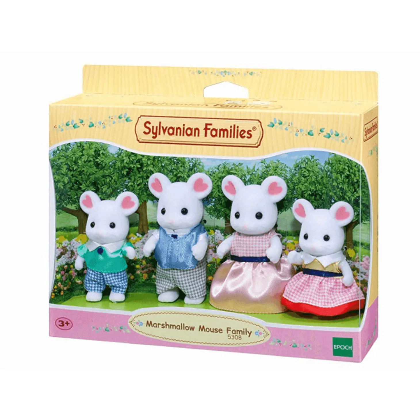 Sylvanian Families Familia Ratón Marshmallow