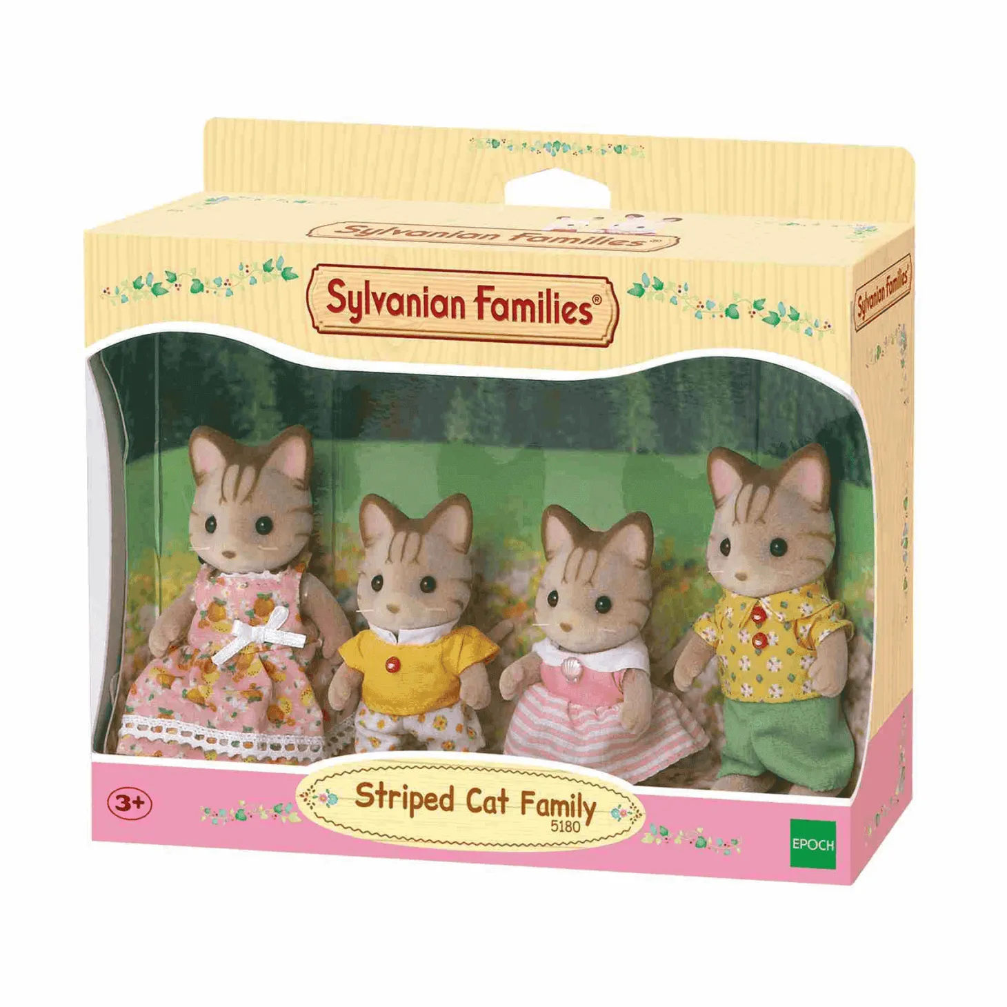 Sylvanian Families Familia Gato de Rayas