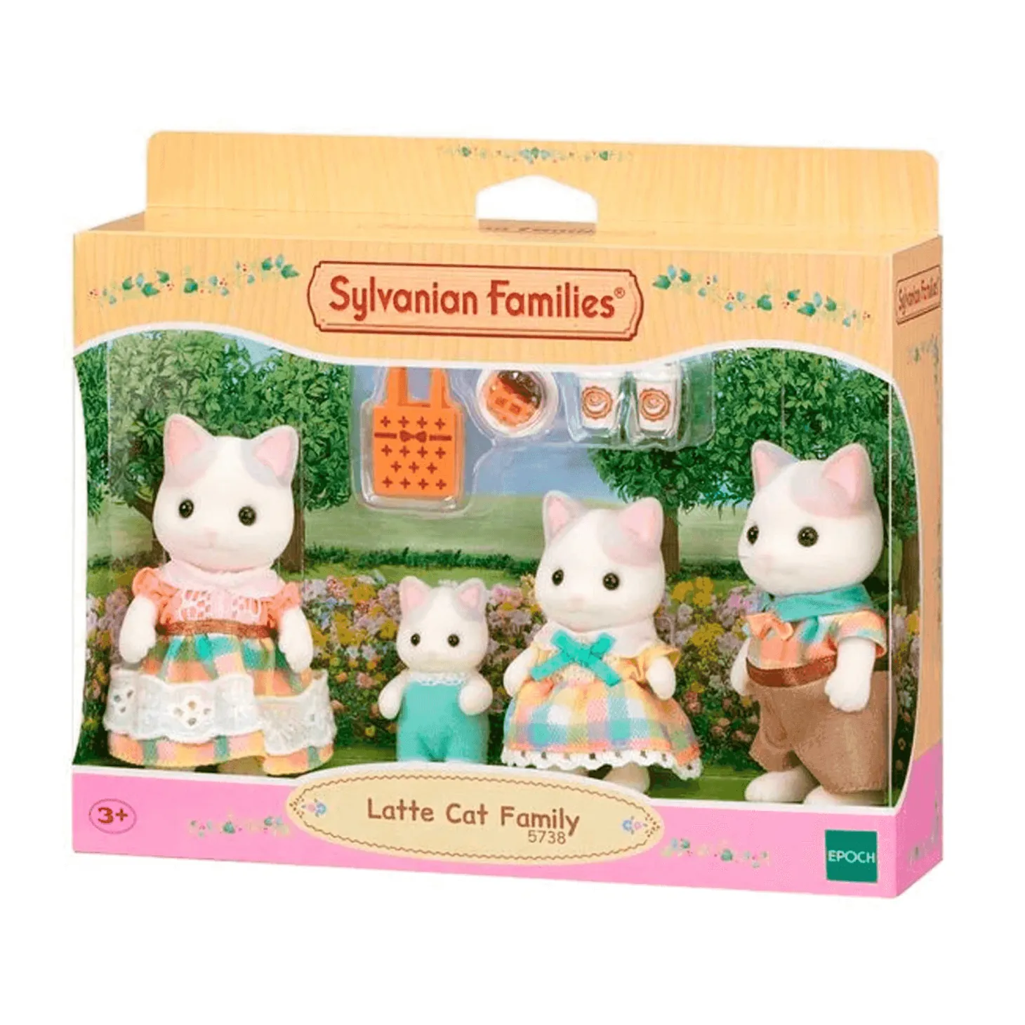 Sylvanian Families Familia Gato Latte