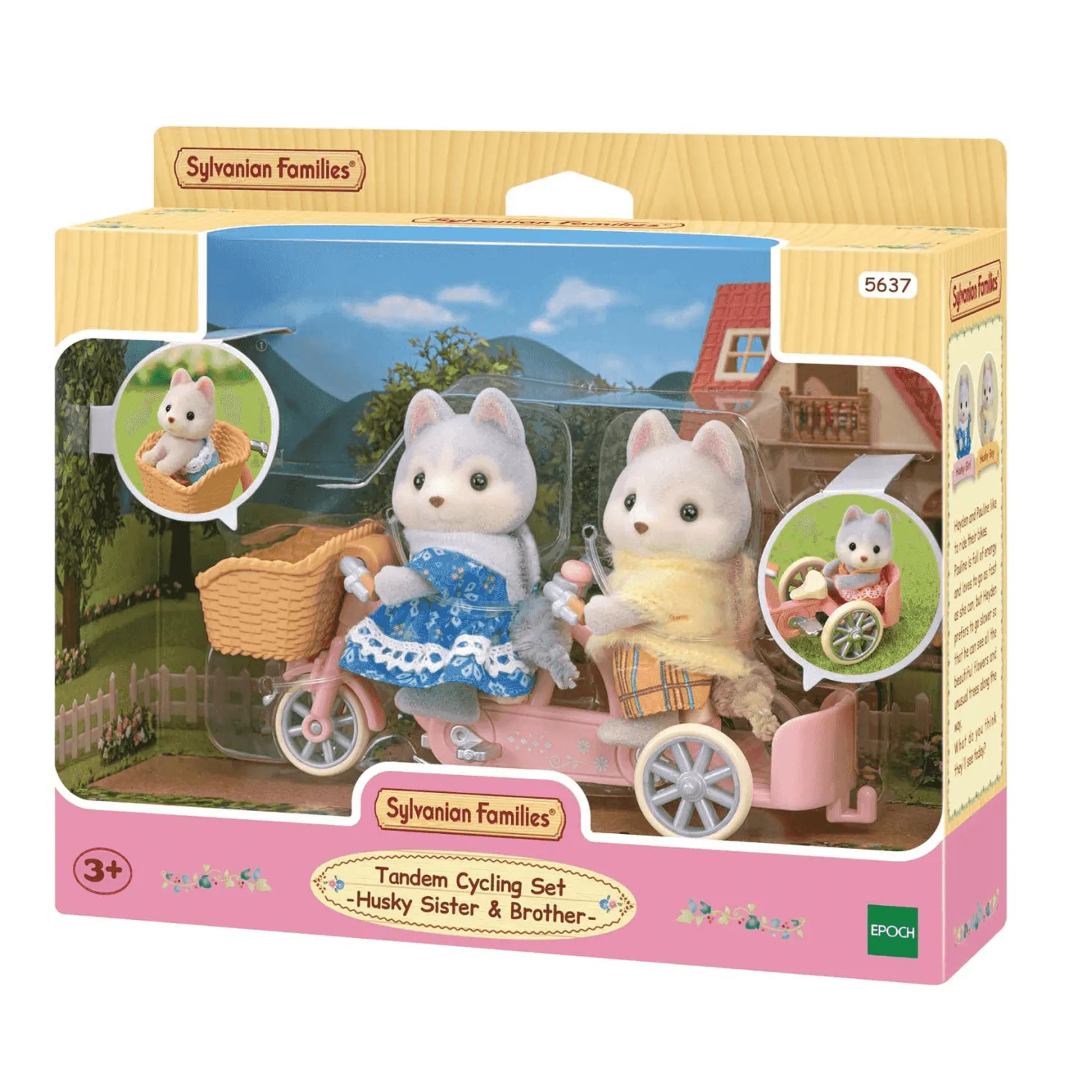 Sylvanian Families Hermanos Husky En Tandem