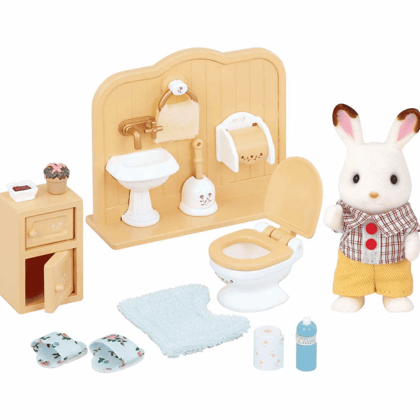 Sylvanian Families Set de Baño Coco Conejo Chocolate