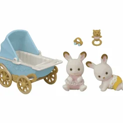 Sylvanian Families Set de Cochecito Gemelar Cabe Y Breeze C