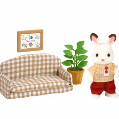 Sylvanian Families Set de Sofá Frasier Conejo Chocolate
