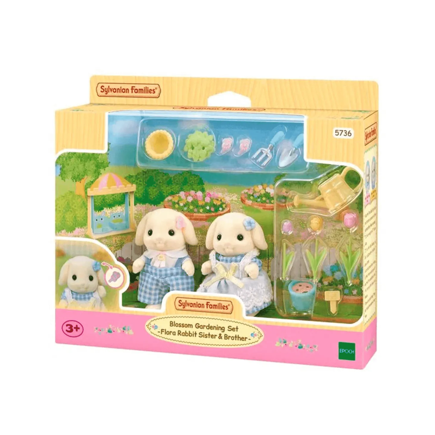 Sylvanian Families Set hermanos Conejo Flora