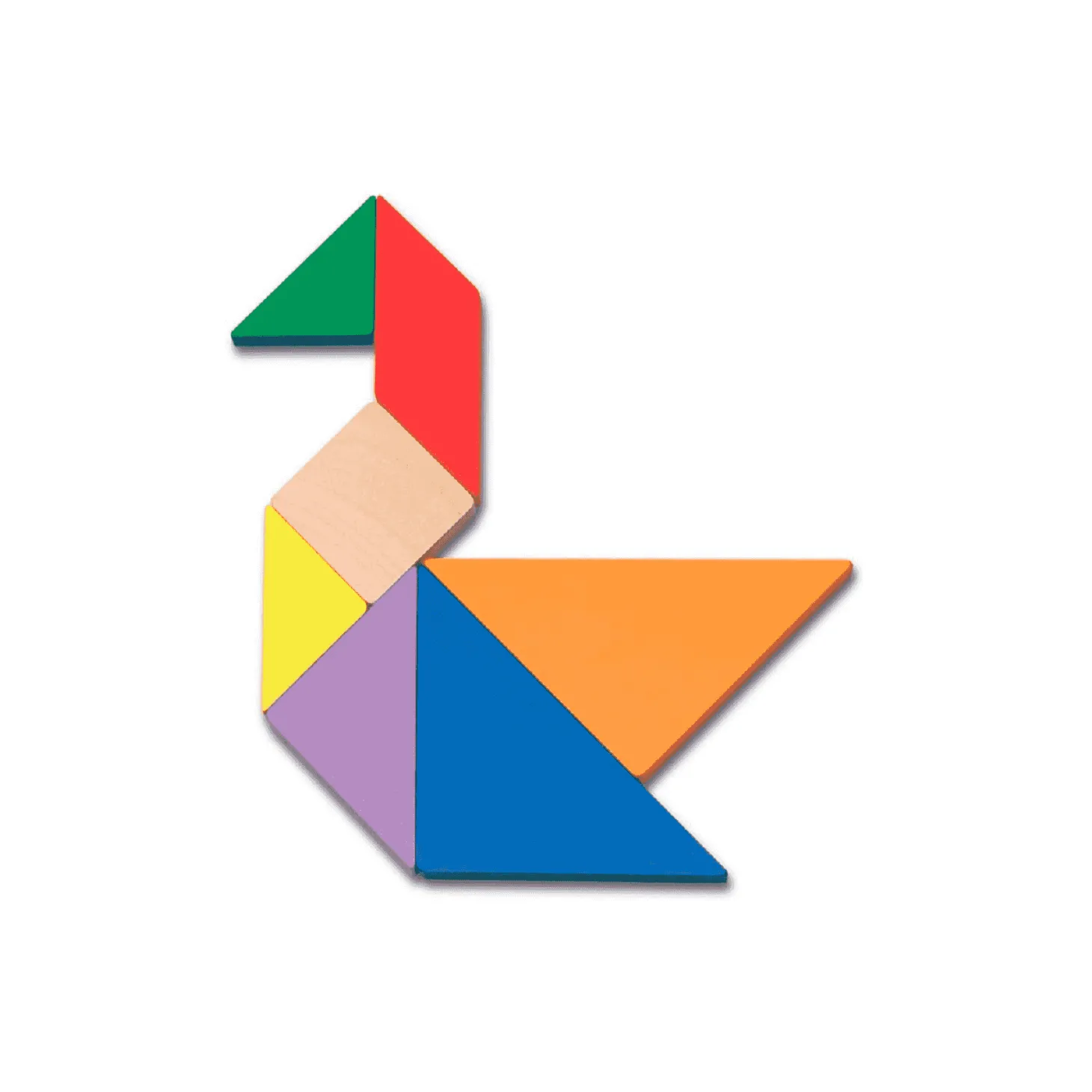 Tangram De Colores En Caja De Metal