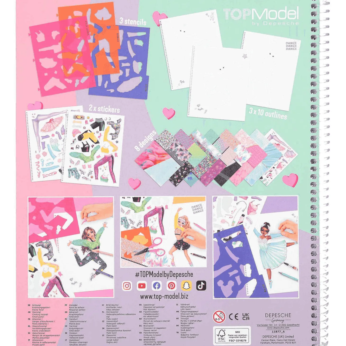 TOP Model Cuaderno Para Colorear Dance