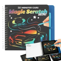 TOP Model Monster Cars Mini Magic Scratch Book