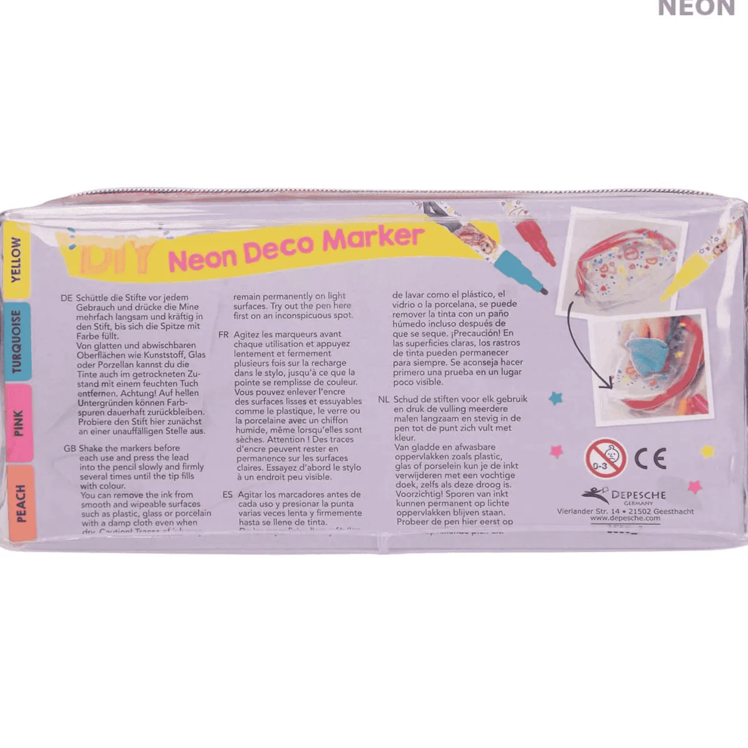 TOP Model Set de Marcadores Neón