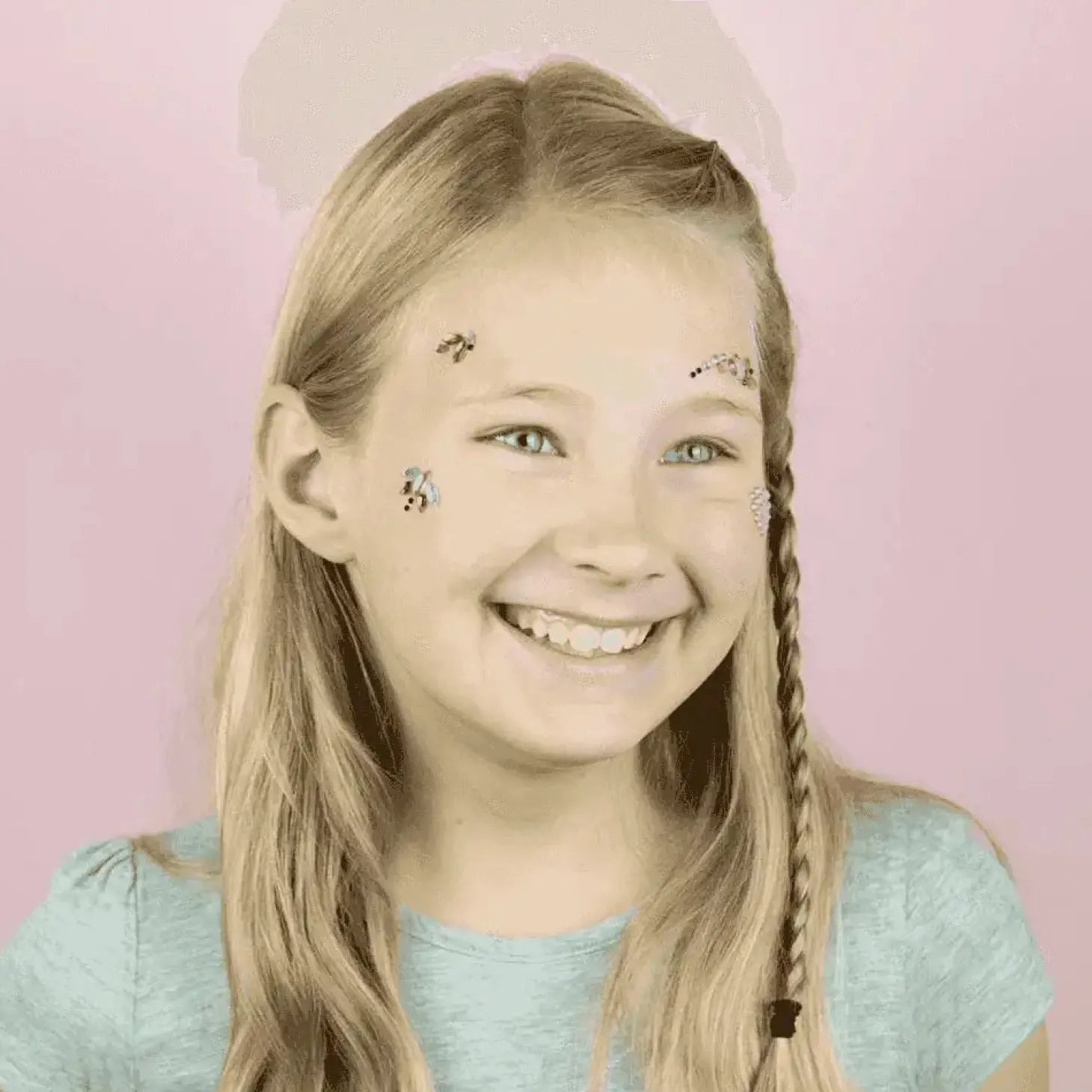 TOPModel brillantes faciales adhesivos