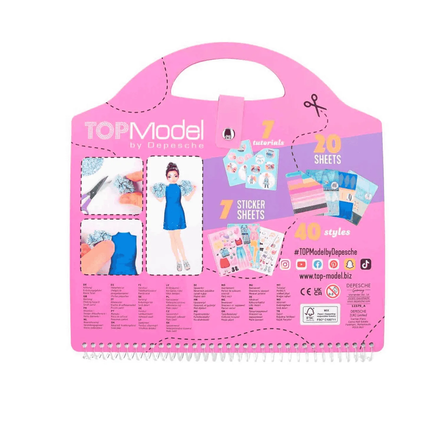 TOPModel cuaderno collage Dress me up