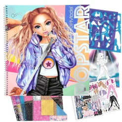 TOPModel Cuaderno de Diseño Popstar Para Colorear