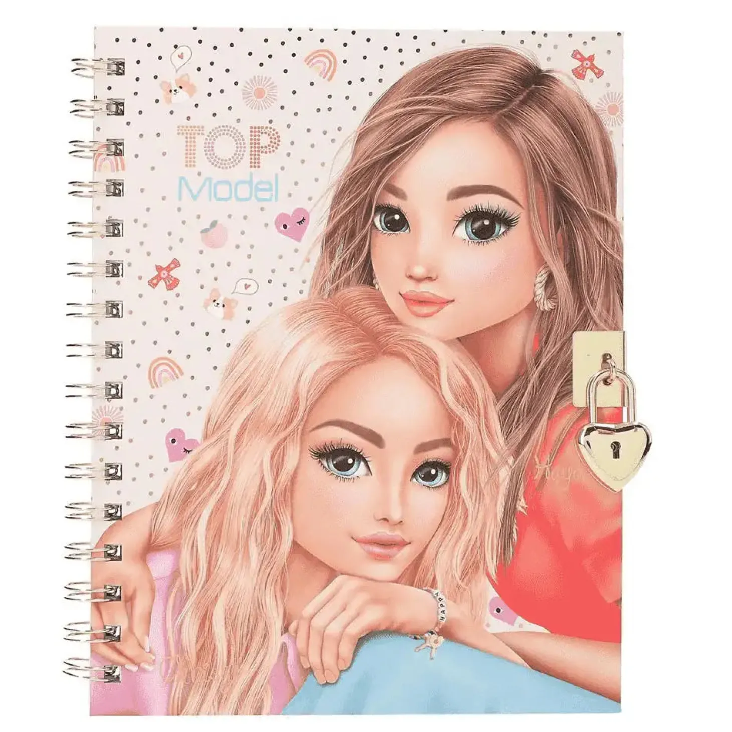 TOPModel diario con candado y pulsera