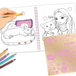 TOPModel Libro Colorear Perrito Corgi