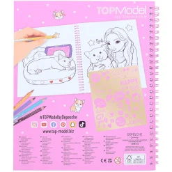 TOPModel Libro Colorear Perrito Corgi