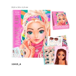 TOPModel Make-up Colouring Book