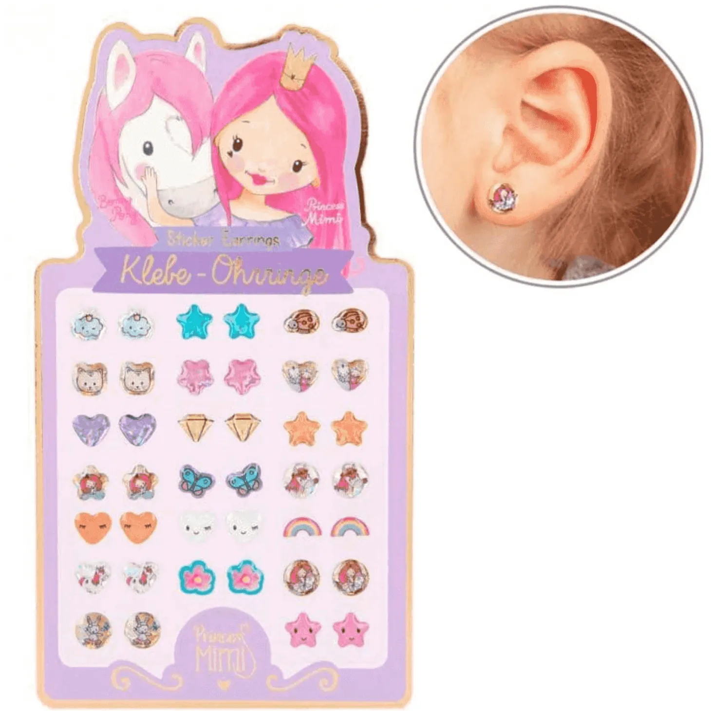 TOPModel Princess Mimi Pendientes Adhesivos