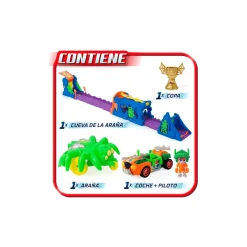 T-Racers – Pista Araña Para Coches De Carrera