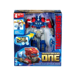 Transformers One Power Flip Optimus Prime ¡Figura de acción interactiva!