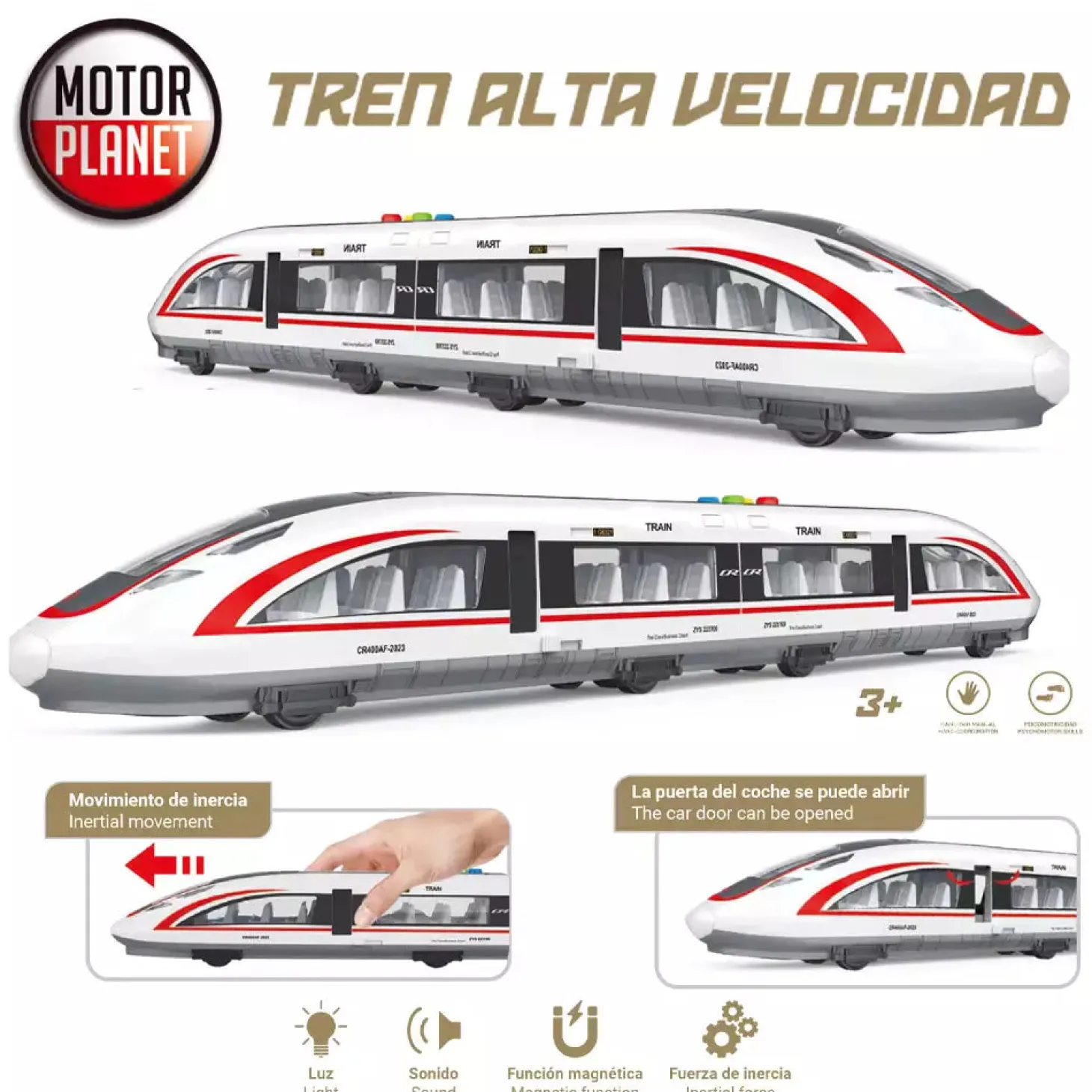 Tren Alta Velocidad con Luz y Sonido