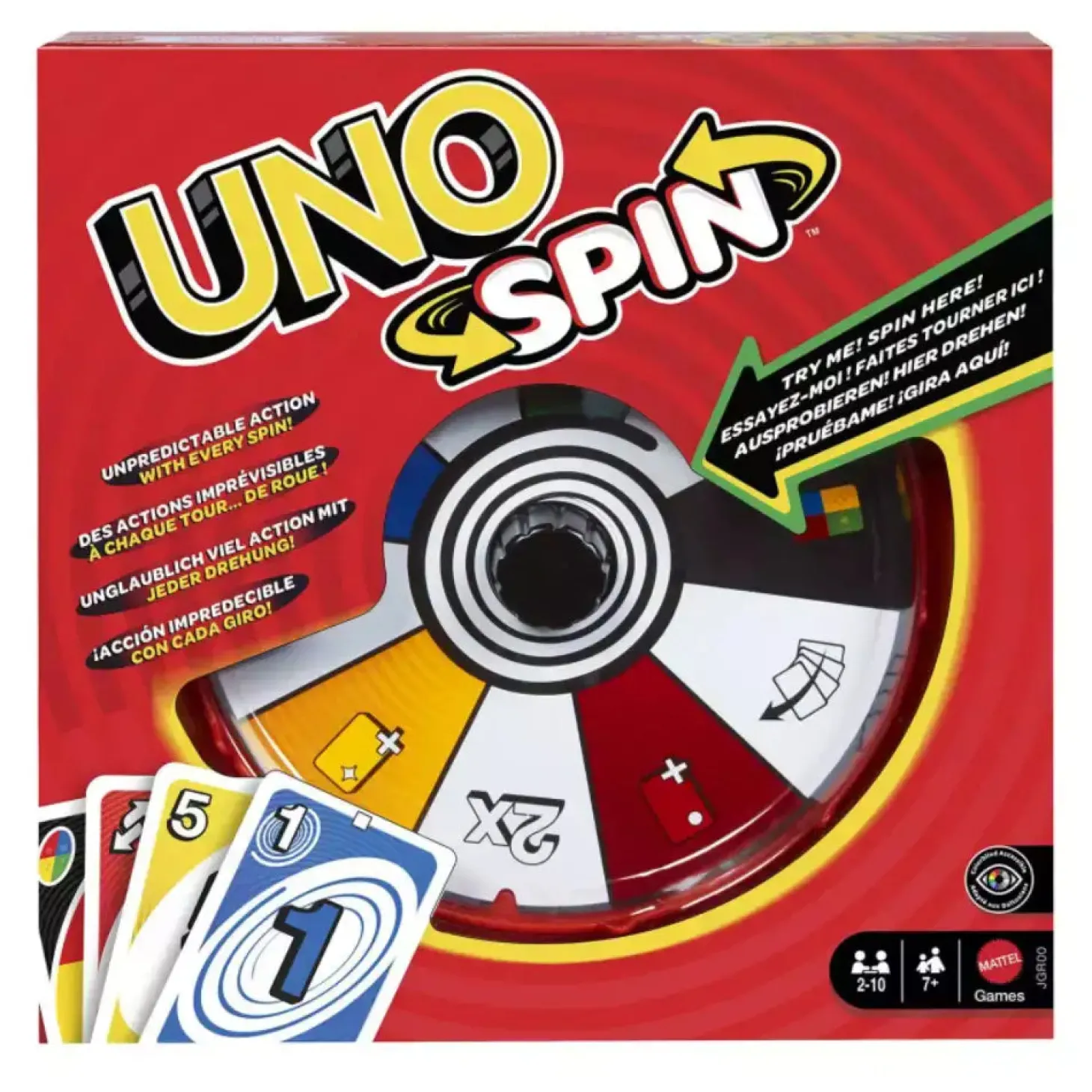 UNO Spin – Juego de cartas con ruleta y nuevas acciones para girar la partida