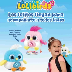 VTech LoLibirds Lolito Blue, Pajarito interactivo de peluche, Repiten lo que dices, cantan y trinan
