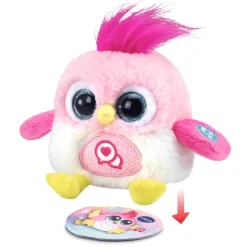 VTech LoLibirds Lolito Pinky, Pajarito interactivo de peluche, Repiten lo que dices, cantan y trinan