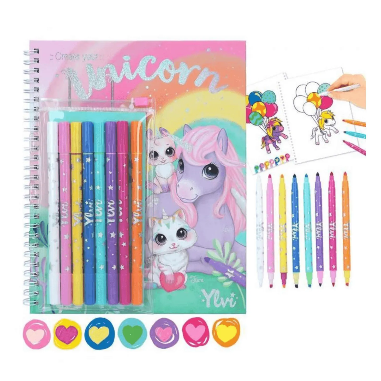 Ylvi Libro De Colorear Con Set De Colores