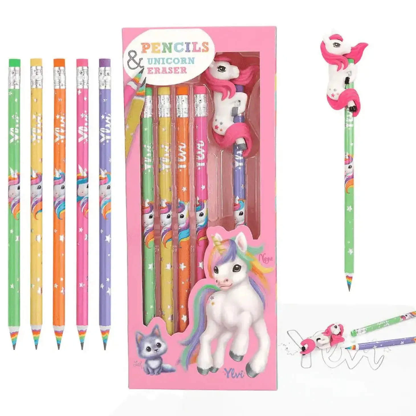 YLVI set de lápices arco iris