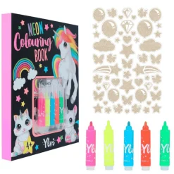 Ylvi Set Libro de Colorear Neón